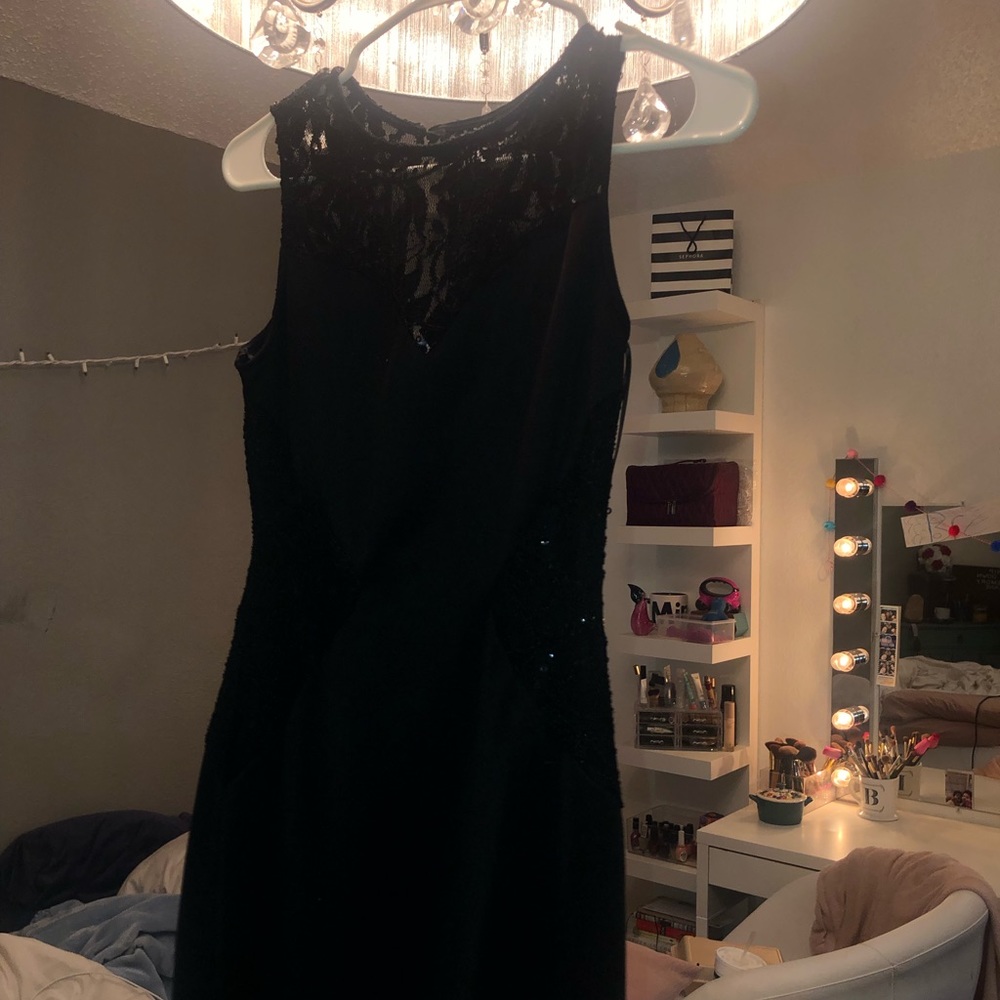 black mini dress!